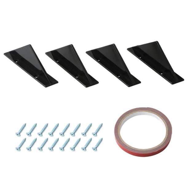 Spoilers Coche Trasero Difusor De Parachoques Trasero Kit De Aleta De Tiburón Estilo Spoiler Labio Wing Splitter Accesorios Universales 4 Unids/Set Advancent VI006360-00