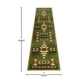 thumbnail image 4 of BizChair Southwest Native, Area Rug (2 Feet X 7 Feet 3 Inch) Runner, Green, 4 of 5