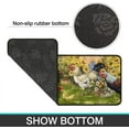 thumbnail image 5 of Rooster Theme Kitchen Rugs 2 Piece Set Farmhouse Decor Kitchen Floor Mat, Water Absorb Microfiber Kitchen Rug, Rooster Sunflower Decorations for Kitchen mats 17"x 47"+17" x 23", 5 of 5