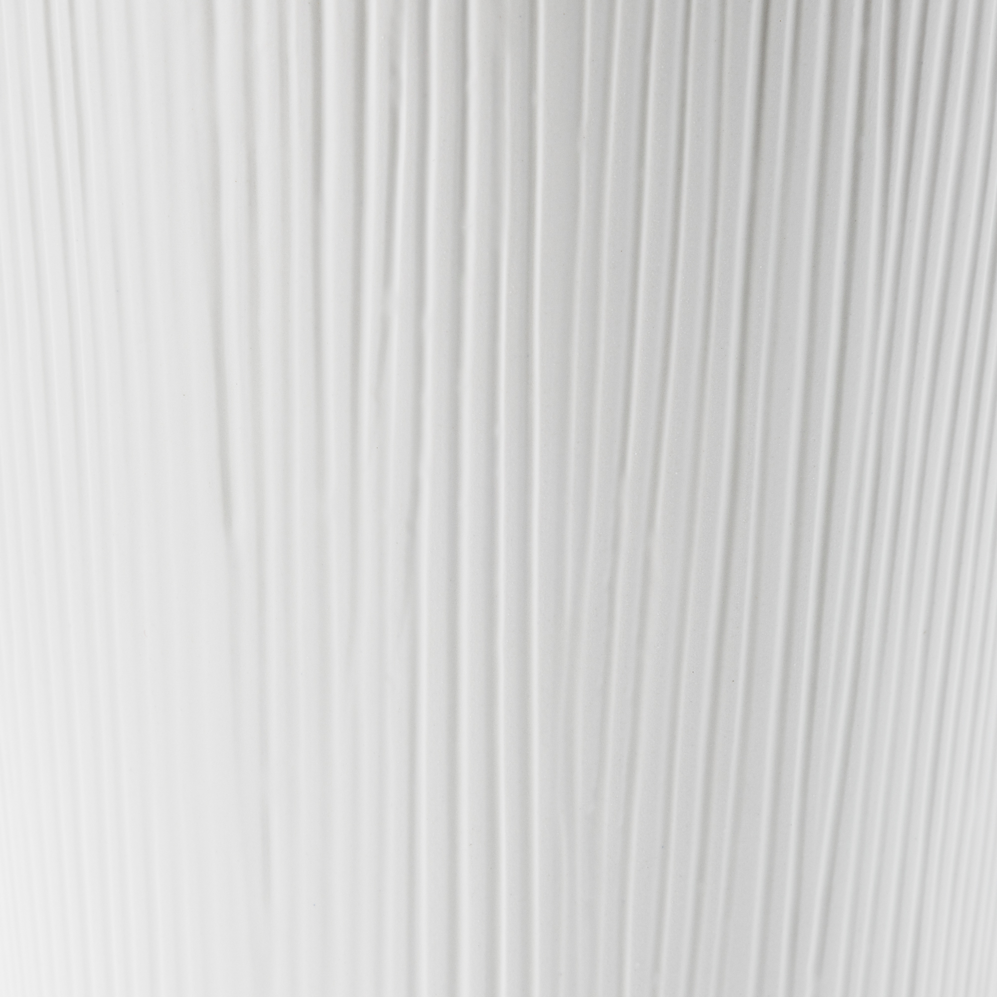 Better Homes & Gardens Angular Tall White Ribbed Ceramic Decorative Vase, 10"