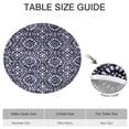 thumbnail image 6 of Designer Boho Style Table Cover, Vibrant Floral Print with Elastic Hem for Up to 56 Inches, 6 of 7
