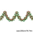 thumbnail image 2 of 2Pcs 6.56Ft Carnival Metallic Tinsel Twist Hanging Garland with Snowflake and Easter Tree for Party Supplies Carnival Home Stairs Indoor Outdoor Décor, 2 of 5