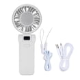 thumbnail image 2 of Foldable Handheld Fan Portable Digital Display Quiet Long Lasting Personal Fan for Daily Use Outdoor, 2 of 7