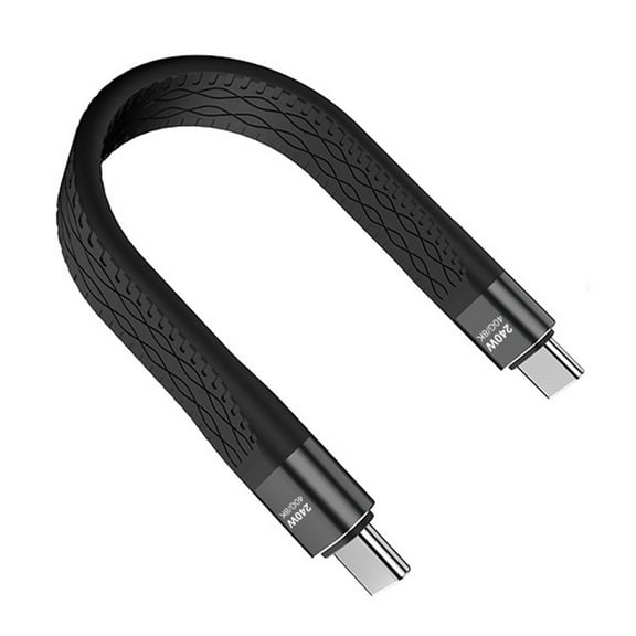 USB4 Type C to Type C Cable 40Gbps 8K@60Hz 240W Fast Charging USB C Data Cord Video Cable for Smartphone Laptops