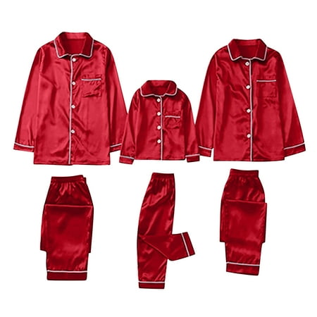 

Patlollav Pajamas Parent-Child Outfit Sets Soft and Comfort Blouse and Pants