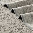 thumbnail image 4 of Modern Threads Jacquard Border 6-Piece Cotton Bath Towel Set, Gray, 4 of 5