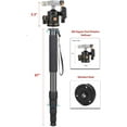 thumbnail image 2 of Professiona Heavy-Duty Carbon Fiber 70" Monopod/Unipod (Dual Optional Head) for Sony HXR-NX30, 2 of 7