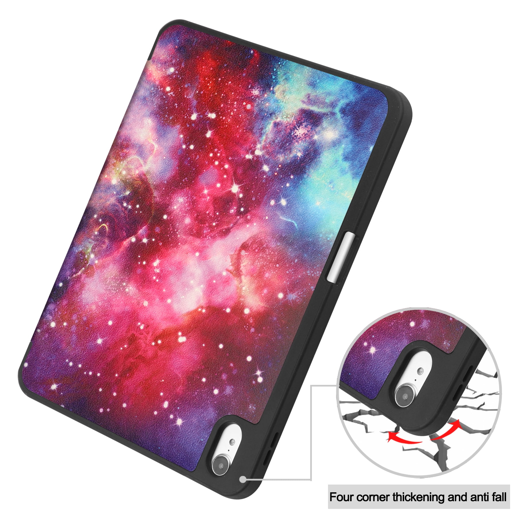 Feishell Fit for Apple iPad 10th Gen 10.9 inch 2022 Smart Case, Built-in Pencil Holder,Auto Sleep/Wake,Luxury PU Leather Magnetic Flip Tri-fold Stand Slim Thin Protective Cover,Galaxy