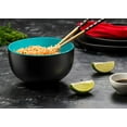 thumbnail image 3 of Kook Ceramic Japanese Noodle 34 Oz, Set of 4, Turquoise Inside, 3 of 4