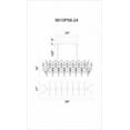 thumbnail image 3 of CWI Lighting Phraya 24 Light Up Contemporary Metal Chandelier in Light Brown, 3 of 3