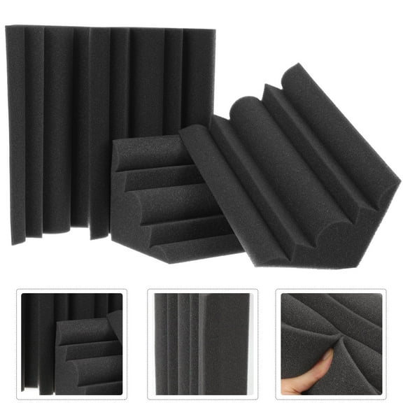 Minkissy Sound Absorbing Panels Noise Reduction Foam Arc 4Pcs