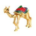 thumbnail image 2 of Adorable Figurita De Camello, Elegante Adorno De Regalo Navideño, Pequeño Joyero De Esmalte Dorado Oro, 2 of 8