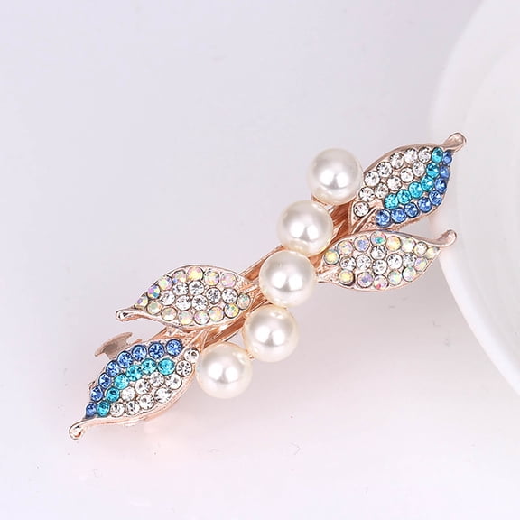 QIQUWOHUL Crystal Rhinestone Mini Barrettes Clip Designer Fashion Hair Accessories For Women Girls Cool Birthday Gift