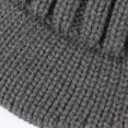 thumbnail image 7 of NMMUED Winter Visor Beanie Hat for Men Women Warm Ribbed Knit Cuffed Brimmed Cap Black 2 One Size, 7 of 7