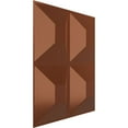 thumbnail image 2 of Ekena Millwork 11 7/8"W x 11 7/8"H Swindon EnduraWall Decorative 3D Wall Panel, Bright Coat Copper (12-Pack for 11.76 Sq. Ft.), 2 of 6