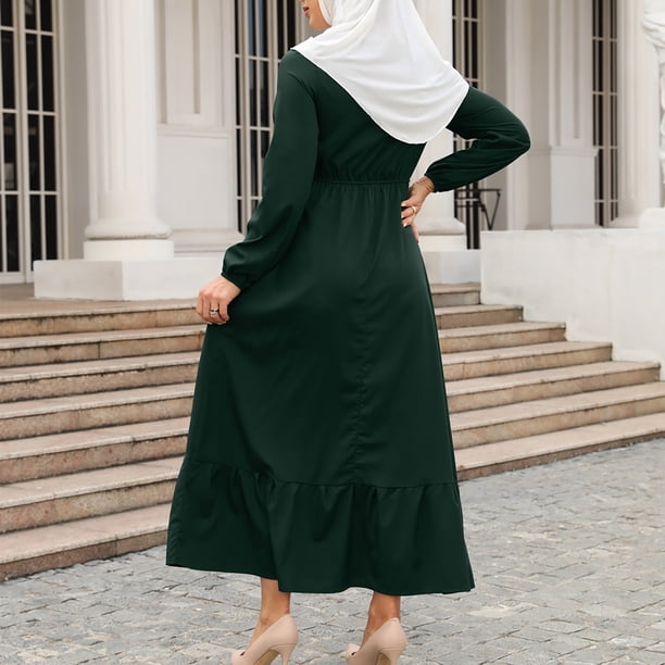 islamic dresses for women Abayas Abaya Full Length Dubai Turkey Kaftan Jilbab Burkas Muslim Hijab Dress Batwing Sleeve Arabian Robe Ramadan Prayer Modest Casual Clothes Apricot + Hijab One Size at Amazon durable enought for your daily wearing 2 SHUKR Islamic Clothing for Muslim