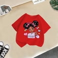thumbnail image 4 of WEAIXIMIUNG Vêtements pour Adolescentes 10-12 Tendance Été Enfant Filles Mignon Mode Imprimé Col Rond Confortable T-Shirt à Manches Courtes Été Décontracté Ample T-Shirt Hauts 8-10 Ans, 4 of 4