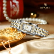 Watches Women with Date Silver Stainless Steel Luxury Ladies Watches with Small Writs Diamond for Women Waterproof Elegant Dress Quartz Analog Womens Wrist Watches Reloj de Mujer