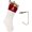 White-red, variant on Christmas Stockings with Initials, Letter A Embroidered Xmas Stockings, 18" Large Monogram Knitted Xmas Stocking, Christmas Party Fireplace Family Hanging Stocking Decorations