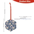 thumbnail image 3 of Cauagu Flower Pattern Acrylic Christmas Pendant,1-Pack Christmas Ornaments Xmas Tree Decor Christmas Décor with Ribbon Cute Tree Hanging for Party Favors-Hexagon, 3 of 7