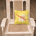 thumbnail image 2 of Carolines Treasures 8866PW1818 Dragonfly on Yellow   Canvas Fabric Decorative Pillow 18H x18W multicolor, 2 of 2