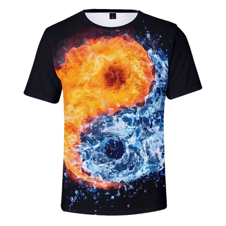 

MLFU Men s 3D Print Graphic T-Shirts Regular Tops Regular & Big Man Sizes