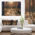 thumbnail image 1 of Dark First Snow Forest Photo - Modern Forest Canvas Art, 1 of 4