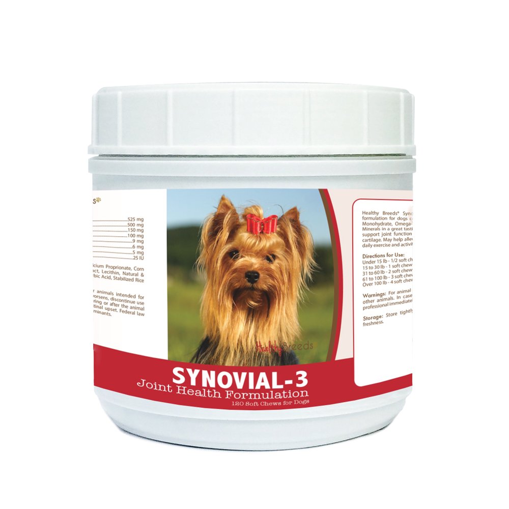 Healthy Breeds Synovial3 Dog Hip and Joint Supplement for Yorkshire