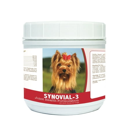 UPC: 0840235116967 | Healthy Breeds Synovial-3 Joint Health Formulation Soft Chews for Yorkshire Terrier  120 Count