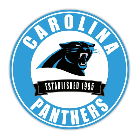 Carolina Panthers 24" Circle with Banner