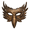 Bronze, variant on Bulex Halloween Masquerade Raven Mask for Adult, Crow Half Face Mask for Mardi Gras Costume Cosplay Party Supplies