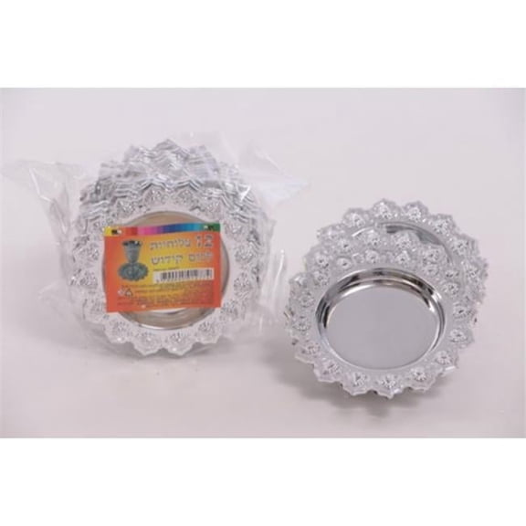 2.5 in. Plastic Mini Trays for Kiddush, Set of 12