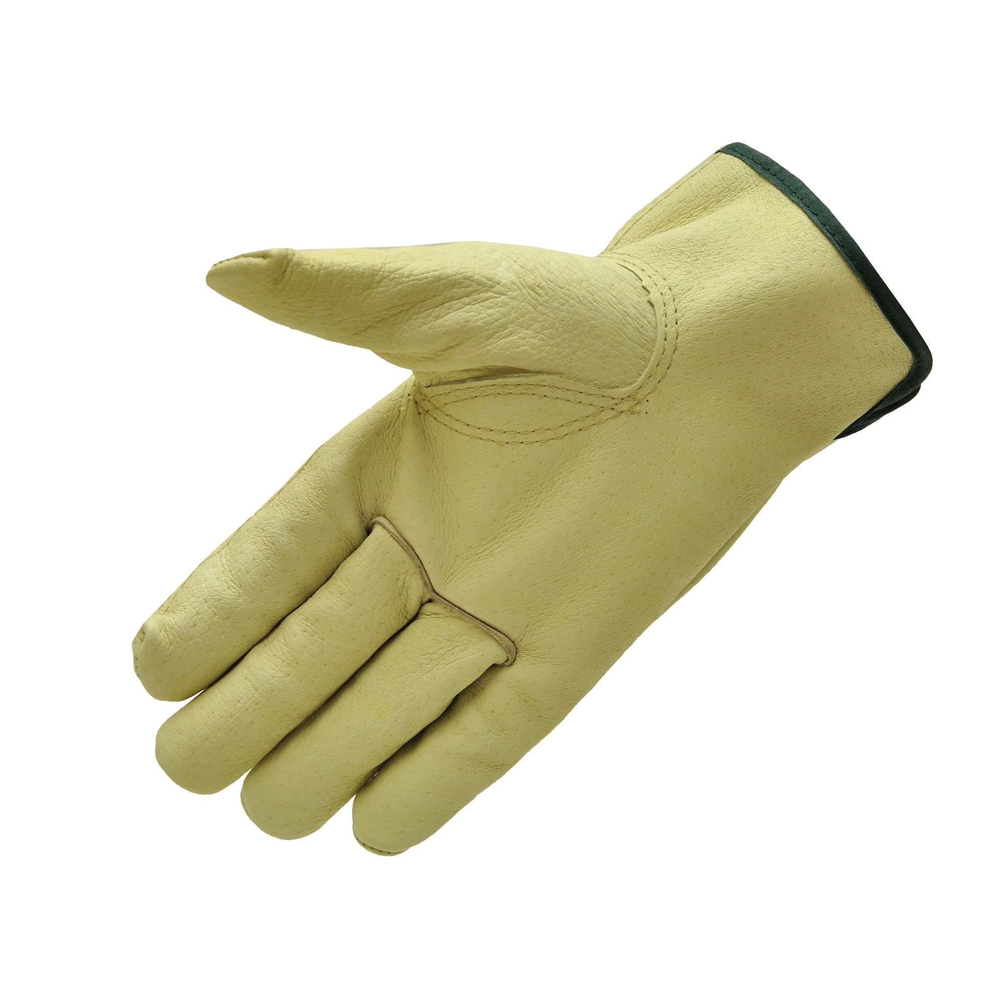 G & F Grain Pigskin Leather Work Gloves, Size Small, 3 Pairs