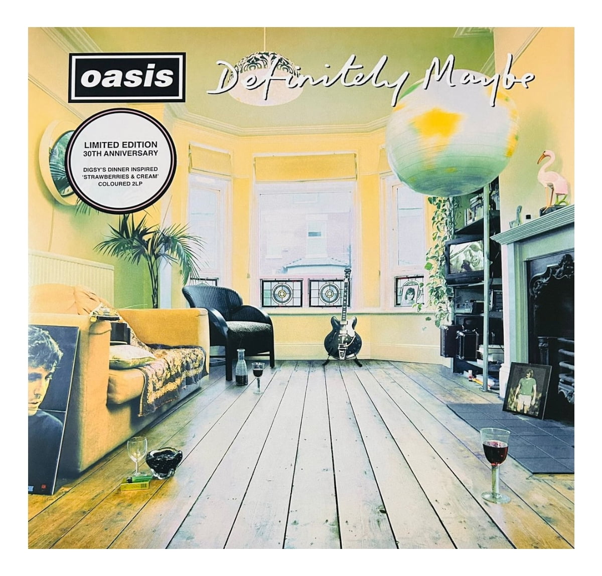Oasis Definitely Maybe 30th Anniversary Rosa Pink 2 Lp Vinyl