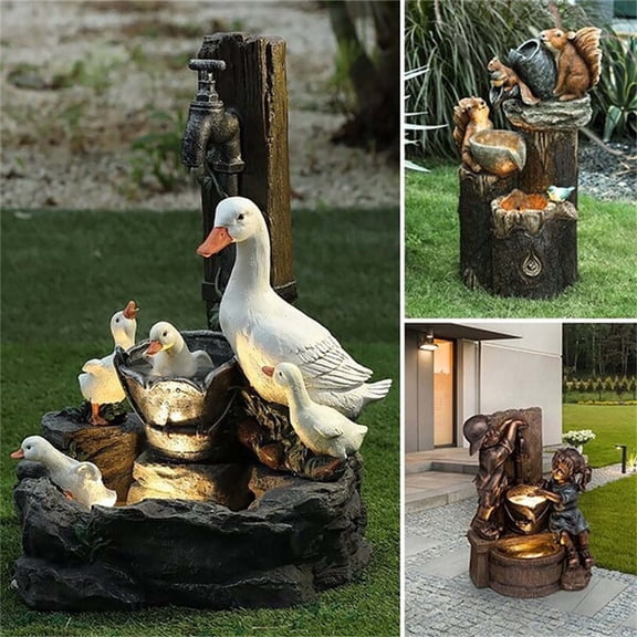 AZXY Outdoor Garden Statue, Statue Decor for Yard Patio Lawn, Artistic Sculpture Ornament for Spring Summer Garden Decor, Perfect for Backyard Landscaping Outdoor Decoration, Garden Statues Clearance