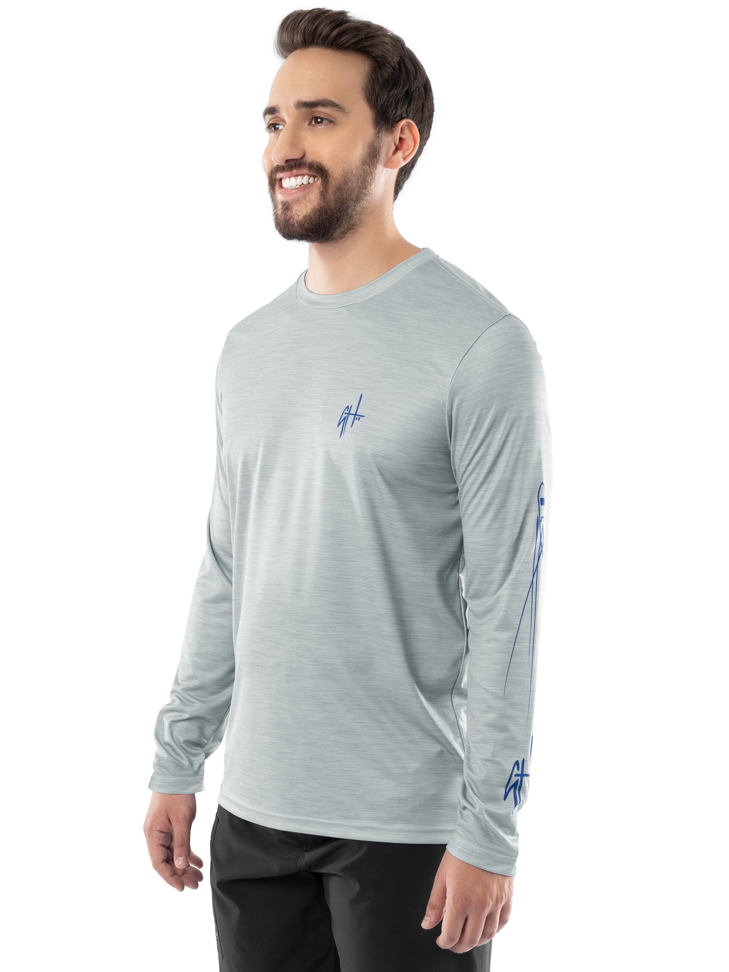 GH BY GUY HARVEY Men's Performance Long Sleeve Fishing Shirt, Sizes:S-3XL