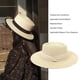 thumbnail image 4 of Minnieouse Sombrero de paja de verano de ala ancha, transpirable, para acampar al aire libre, Picnic, pesca, viajes, playa, moda, tapa plana, gorra Sombreros Beige NO11 Minnieouse AP012495-12, 4 of 6