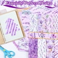thumbnail image 4 of Evjurcn 24 Sheets Scrapbook Paper for Junk Journal Supplies, 11.8x11.8" Double Sided Aesthetic Craft Paper, 12 Designs, 4 of 7
