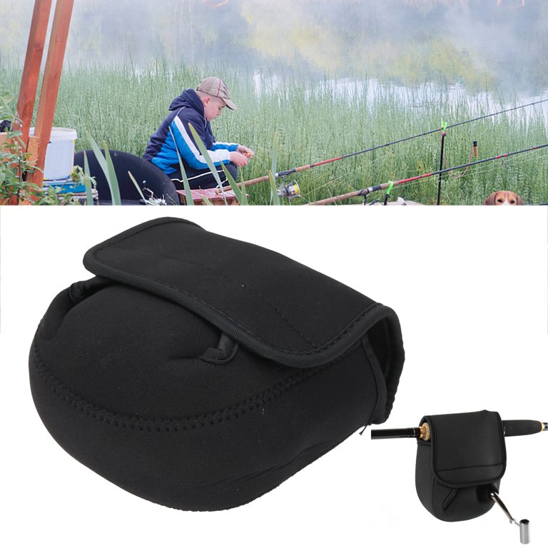 Reel Bag, Black Fishing Wheel Cover Case Lightweight With Waterproof  Material For Left/right Bait Casting For Fishing