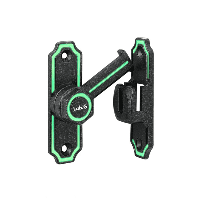Cerradura Para Puerta Corredera Chapa De Seguridad 90° 180° Lab.G Negro, Verde