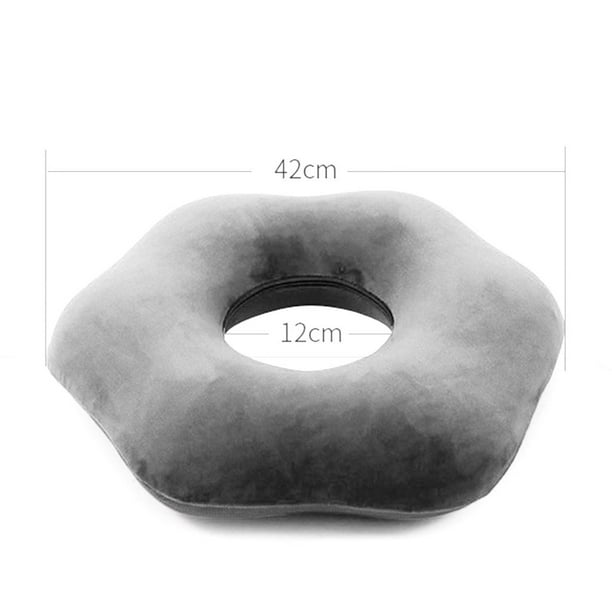 Donut Tailbone Pillow Hemorrhoid Seat Cushion For Prostate Coccyx Post Grey