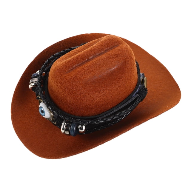 Houderco Sombrero Para Mascotas Color Marrón Con Western Para Uso En Festivales Y Accesorios