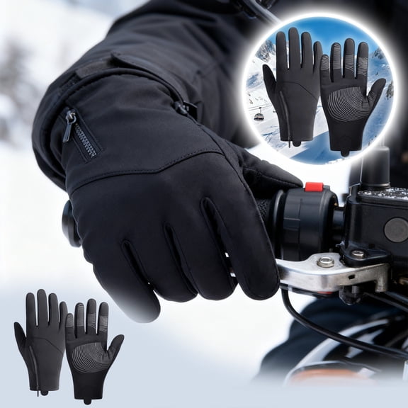 Winter Gloves for Men and Women - Thermal Insulated Ski Snow Gloves Waterproof Windproof Cold Weather with Touchscreen Fingers,Anti- Grip for Snowboarding,Motorcycle Riding,Cycling Outdoor Sports