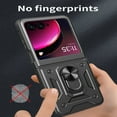 thumbnail image 5 of For Motorola Razr 50 Ultra Plus 2024 Phone Case, Impact Resistant Metal Ring Magnetic Support Kickstand Drop Protector Cover, 5 of 10