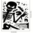 thumbnail image 2 of Halloween Window Sticker - Giant Ghost Monster, Witch, Death God, Bat, Skeleton - Traceless, Static, Easy to Apply, 2 of 5