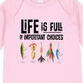 thumbnail image 4 of Inktastic Fishing Life is Full of Important Choices Boys or Girls Long Sleeve Baby Bodysuit, 4 of 5