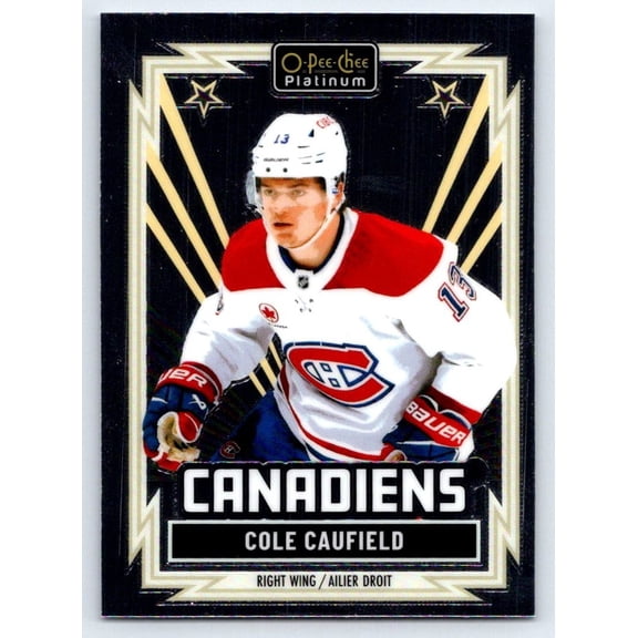 Collectible 2026 O-Pee-Chee Platinum Silver #R-63 Cole Caufield Upper Deck Montreal Canadiens Hockey Card Montreal Canadiens NHL Ice Hockey Trading Card
