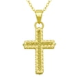 thumbnail image 3 of Brilliance Fine Jewelry Ladies Adult 10KT Yellow Gold Cross Pendant with 18" Gold Filled Chain, 3 of 4