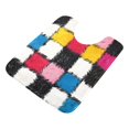 thumbnail image 7 of Yayeee Bath Rug for Bathroom Floor Non Slip Contour Fluffy Soft Absorbent Mat, 20"x24", White Checkered Pattern, 7 of 7