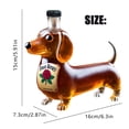 thumbnail image 3 of Dachshund Shaped Whiskey Bottle - Funny & Unique Animal Decanter for Bar Decor - High-Quality Glass - Perfect Gift for Whiskey Lovers & Dog Owners, 3 of 9